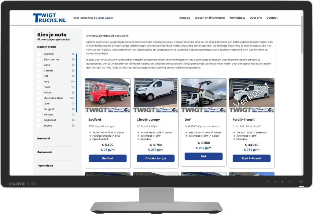 Twigt Trucks – compleet bedrijfswagenplatform - Desktop