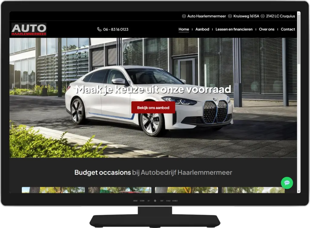 Auto Haarlemmermeer – budget occasions en financiering - Desktop