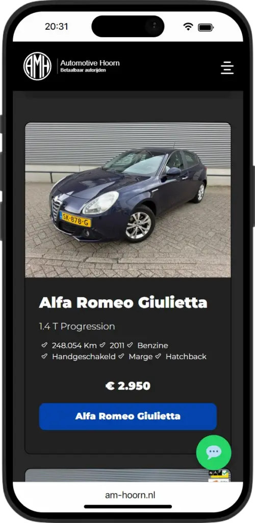 Automotive Hoorn – occasions, werkplaats en automotive diensten - Mobiel