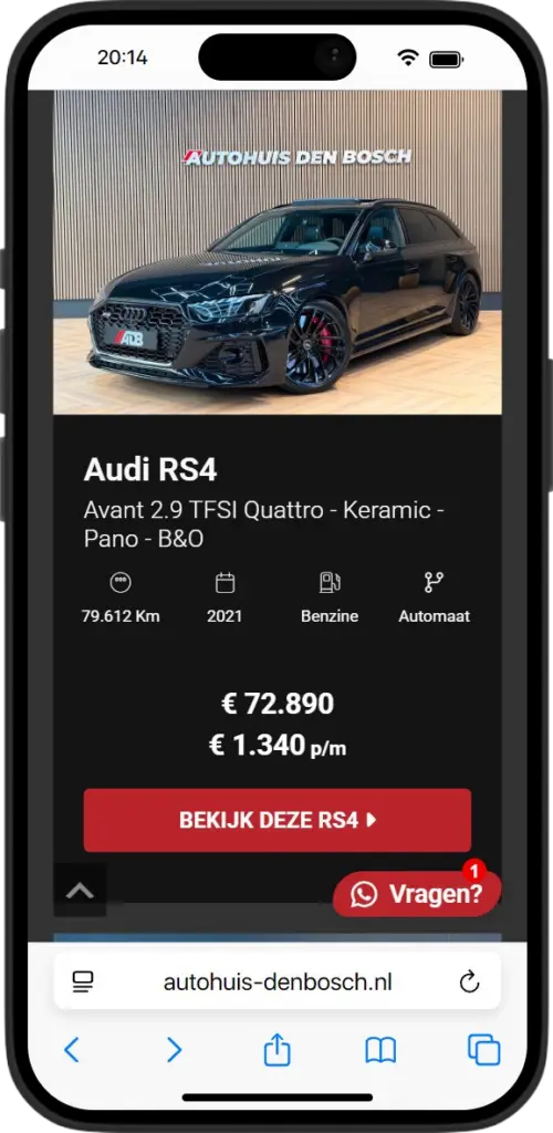 Autohuis Den Bosch – premium Audi presentatie - Mobiel