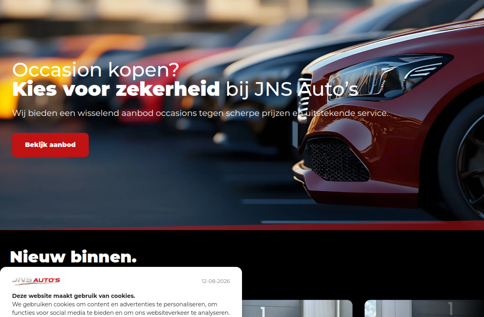 JNS Auto’s – persoonlijke occasionwebsite in Gemert